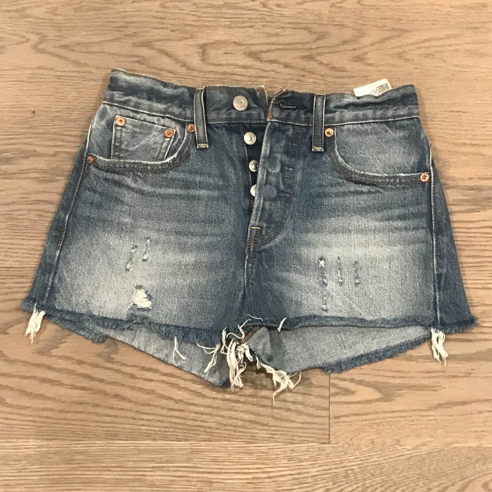 Lovers and Friends Gray Denim Shorts